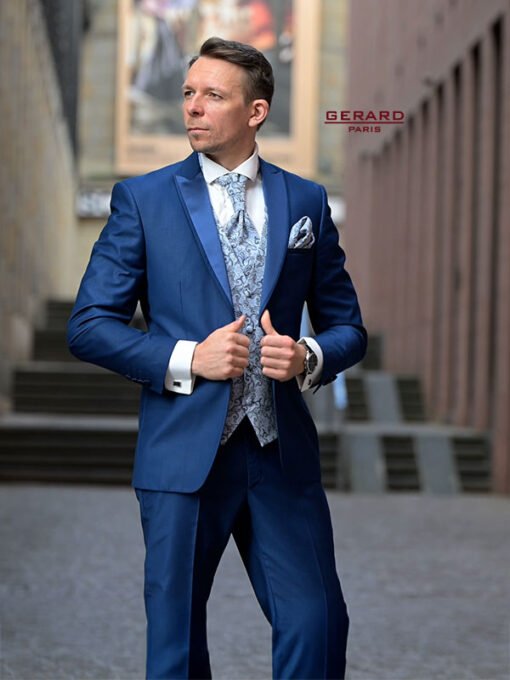 Boris Wedding Suit – Elegant Royal Blue Suit for Grooms