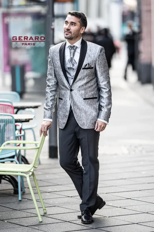 Groom’s Silver Grey Wedding Suit - Berlin by Gerard Paris