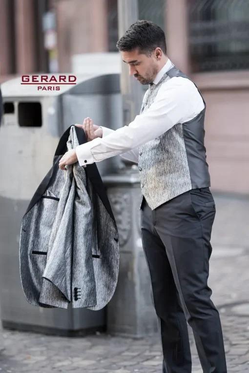 Groom’s Silver Grey Wedding Suit - Berlin by Gerard Paris