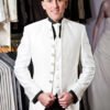 Wedding Suit Model Florenz with 7-Button Closure and Stand-Up Collar