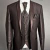 Lisbon Wedding Suit – Brown Slim Fit Tuxedo for Grooms